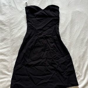 Mini Black Strapless Dress